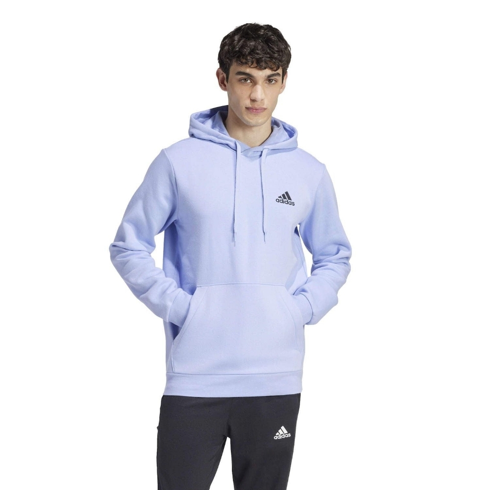 Adidas Feel Cozy Pullover Fleece Hoodie Blue Spark Size Large *RARE COLOR* NWT